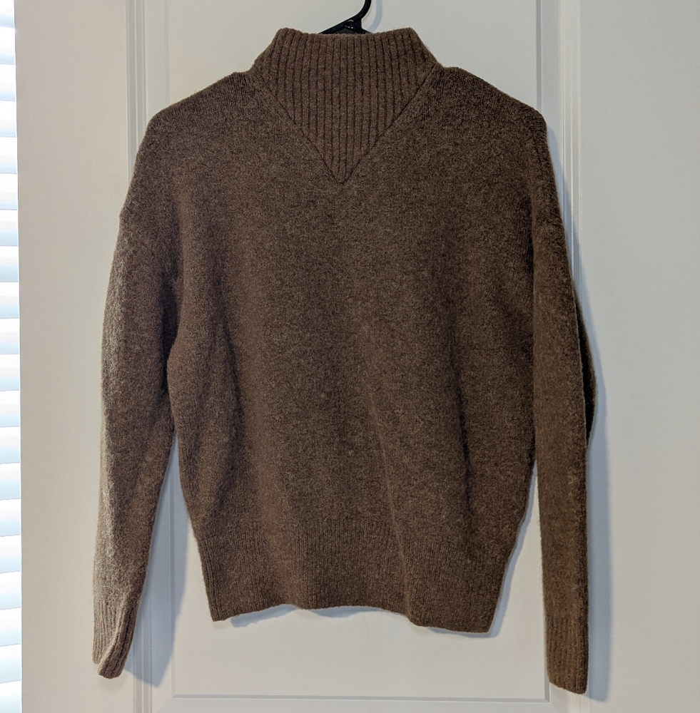 Madewell Women's Turtleneck Sweater in Mustard